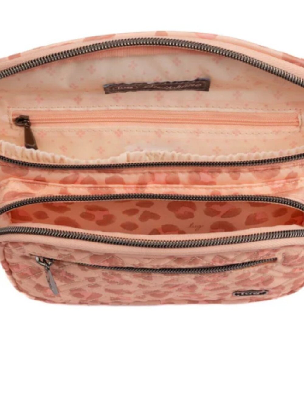 NWOT Lug Switchline Sling Bag, Faded Leopard Pink - Picture 9 of 9